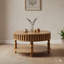 Table basse de style campagnard texturé avec rangement et couvercles rabattables, table centrale au fini brun rustique pour le salon avec amplement de rangement dissimulé, pieds robustes en bois massif durable