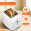 2 Slice Toaster in Glossy Ridged Textured Body and Stainless Steel Mechanism-93819608