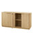 Elegant Vertical Stripe Sideboard with Curved Wave Design and Ample Storage-1113937806
