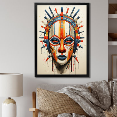Chelese African Tribal Mask Maasai - African Tribal Framed Prints