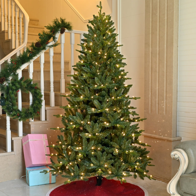 Arbre de Noël artificiel vert pré-éclairé , 5'