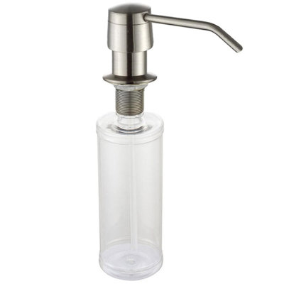 Brushed Steel 270Ml Integrated Kitchen Sink Soap Dispenser 846913C92E524F58B0E914FC155D0263