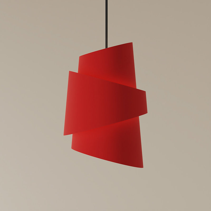 Croissant Pendant Light, Black, Poppy