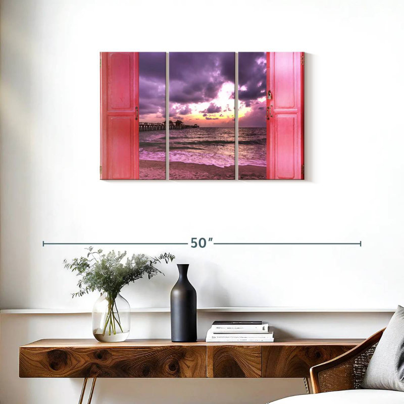 Gillard Window To Dramatic Beach, 20" H x 33" W