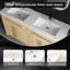 Lavabo en résine 60 po pour meuble-lavabo, comptoir de meuble-lavabo seulement