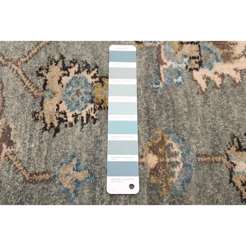 Tapis sarcelle Finest Agra Jaipur 7 pi 11 po x 9 pi 7 po