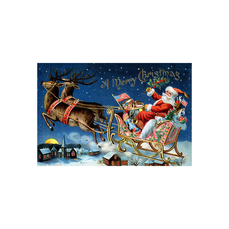 Un joyeux noël-impression d’art graphique, H 28 po x l 42 po