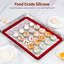 Plaque de pâtisserie en silicone U-Taste résistante à la chaleur de 500 ºF Macaron, demi-feuilles-71102443