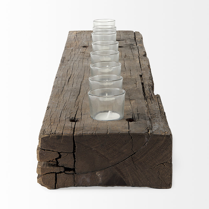 Lakara Wood Votive Holder