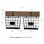 Rangement mural double suspendu avec paniers muraux Moncrief