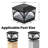 Black Led Solar Led Post Cap Light With Flame Flicker And Standard Mode-1451967334