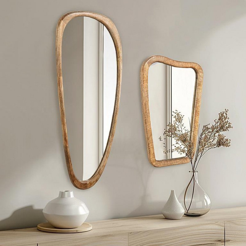 Grand miroir mural rectangulaire Freeform