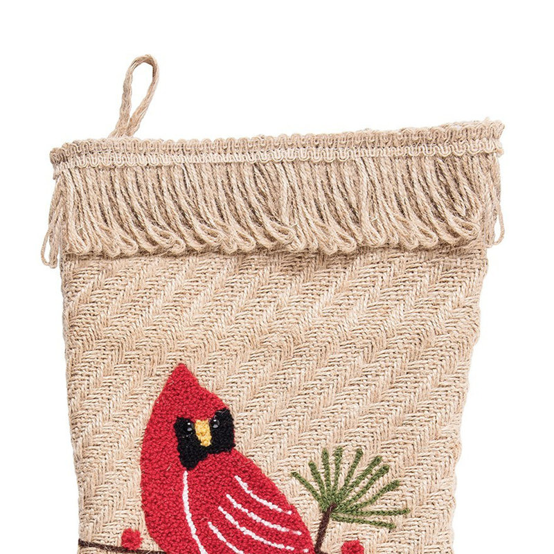 Bas de noël cardinals