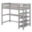 Lit mezzanine avec tablettes de rangement et bureau sous le lit-1290929825-1290929824