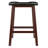 Upholstered Faux Leather Counter Stool with Solid Wood Frame-1100477981