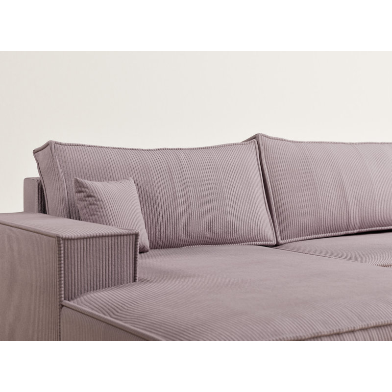 6 Seater Reclining Corner Sectional, Purple
