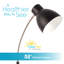 Lampe de bureau 22 po en argent Wellness Series adjust