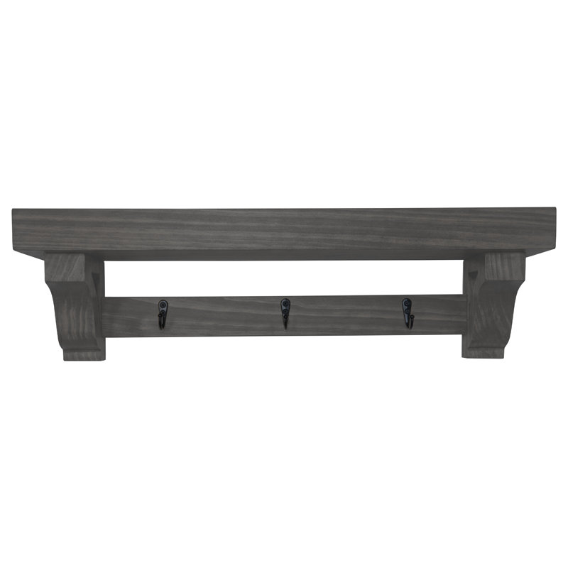 Portemanteaux mural Rayne, Carbon Gray, 24/4/7