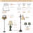 Royal Designs, Inc. BSO-710-12BLK/GL-2 Rectangle Cut Corner Basic Lamp Shade, (5x6.5)" x (8x12)" x 10", Black with Gold, 2-Pack-59895637-59895639