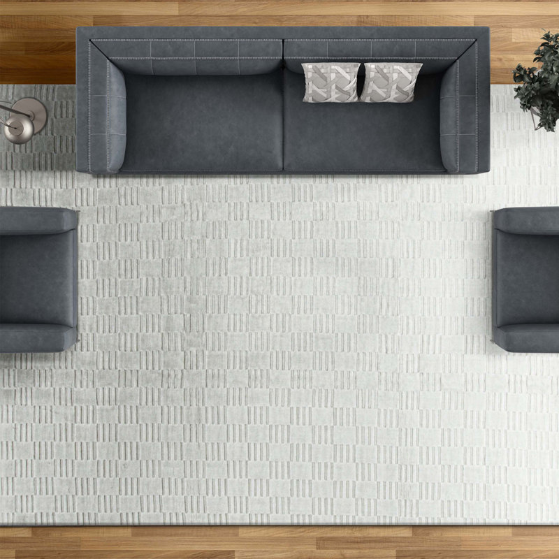 Hand Woven Cotton Geometric Area Rug