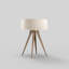 Quattro Solid Wood 31" Tripod Table Lamp-96191267