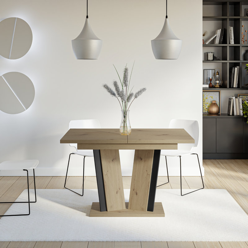 Extentable Dining Table Doha, Artisan Black
