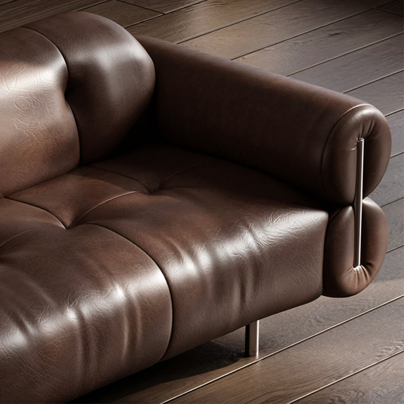 Chaise longue de loisirs créative et moderne, Café, Orienté à droite