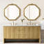 Miroir d'appoint mural Aggappera Octagon (ensemble de 2)-1129053204