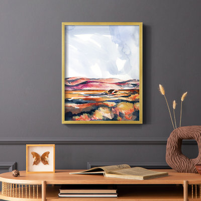 Chromatic Landscapes I Framed Print - Solid Wood