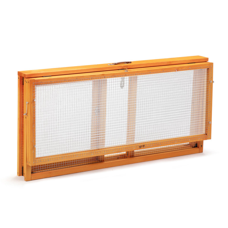 Cage à lapin pliable en métal - Conception peu encombrante, assemblage facile, parfaite pour les petits animaux de compagnie