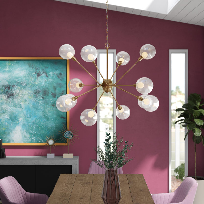 Lustre sphérique spoutnik à 12 lumières Zelie
