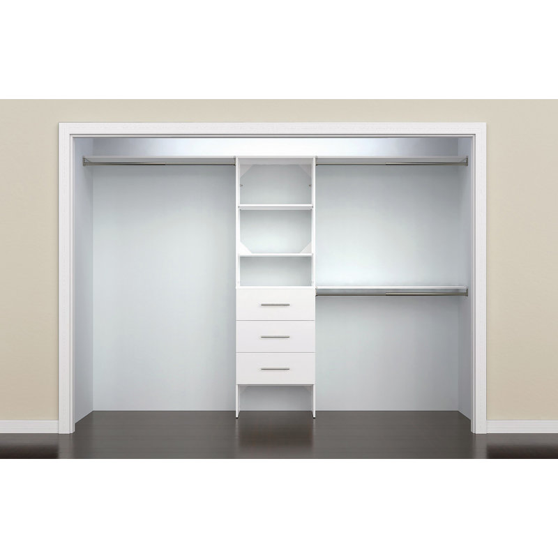 SuiteSymphony 84" W - 120" W Closet System, Pure White