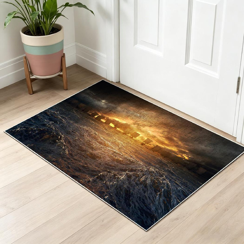Tapis d'intérieur lavable à la machine Clear, Rectangle 32 po x 47 po