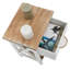 Mayhews 32cm W Solid + Manufactured Wood Bedside Table
