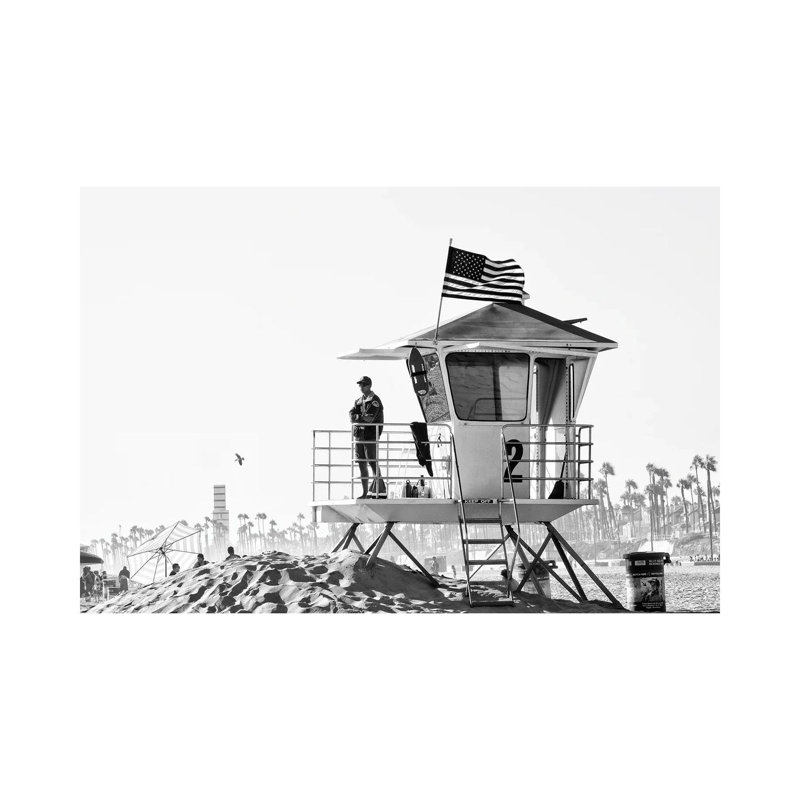 Lifeguard Tower #2 1 Piece Wrapped Canvas Wall Art, 101.6 cm H x 66.04 cm W x 3.175 cm D