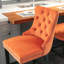 Ensemble de 2 tabourets de bar contemporains rembourrés en velours-933236771