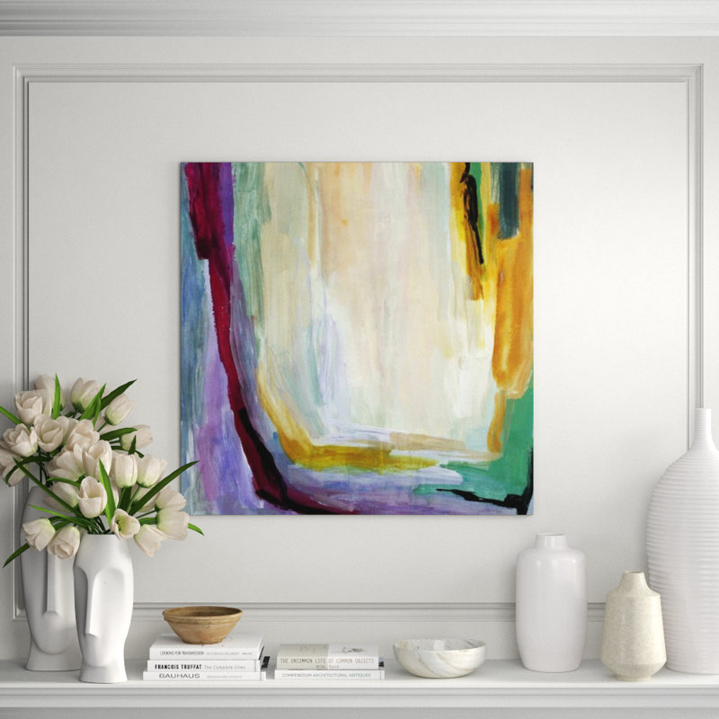 Entangle III Painting by Barclay Butera, 24" H x 24" W x 1.5" D, Plexi