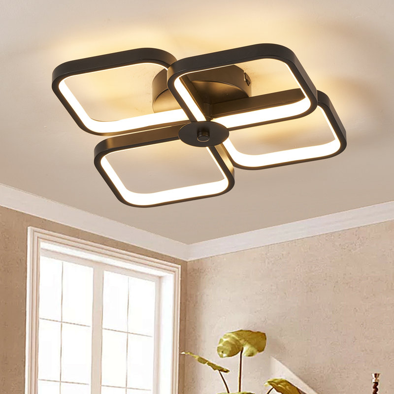 4 - Light 11.42" Modern LED Flush Mount