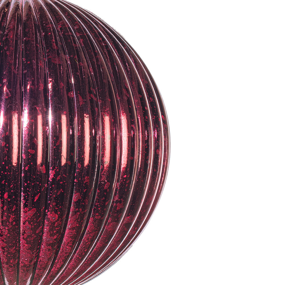 6'' Solid Ball Ornament, Burgundy