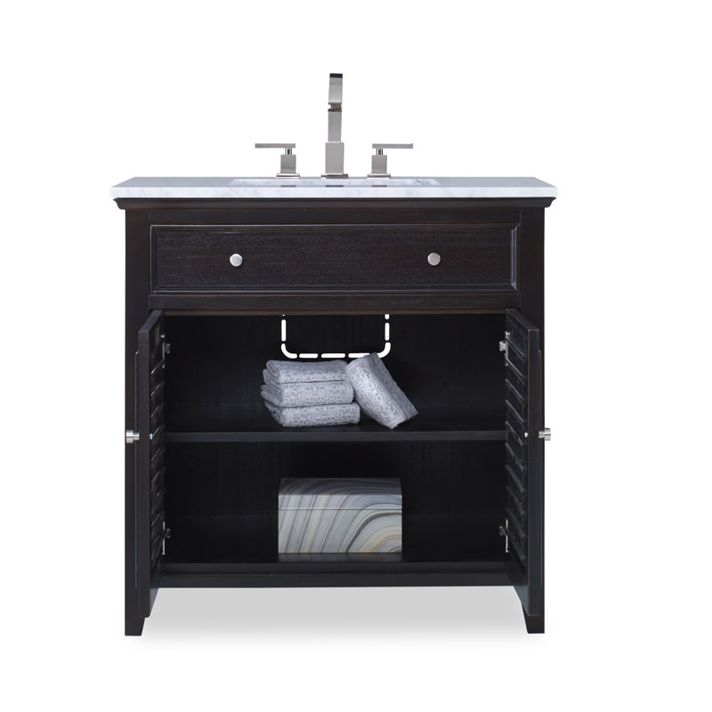 Louvered 36'' W Single Vanity