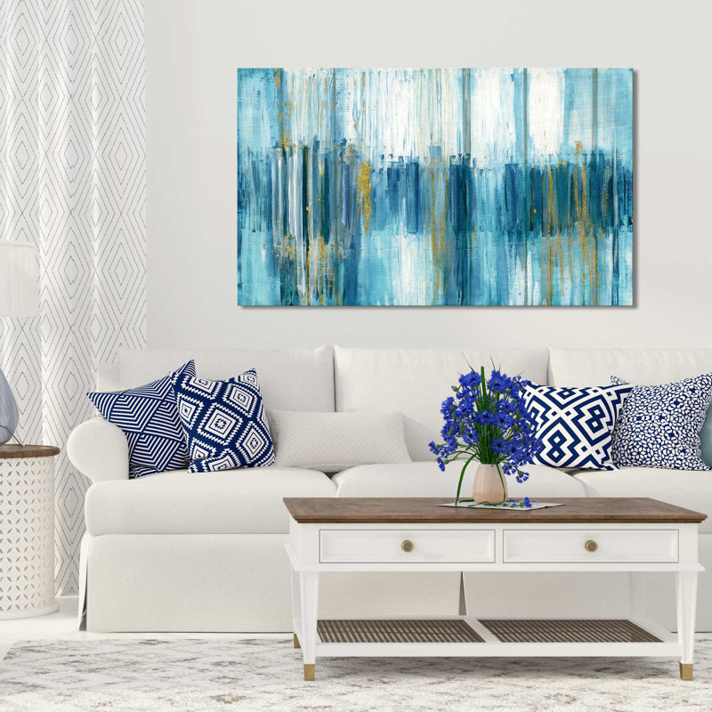 'Saturnia' Acrylic Painting Print on Canvas, 18" H x 30" W x 1" D