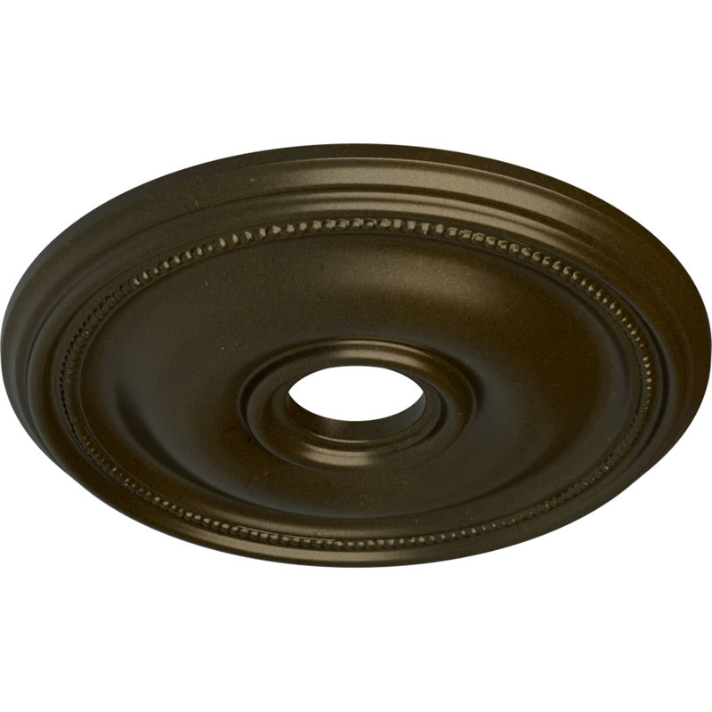 Plafonnier papillon Endurathane Terrones, 17 7/8 po x P 3 7/8 po x P 1 po (convient aux auvents jusqu'à 3 7/8 po), finition cuivre antique peinte à la main