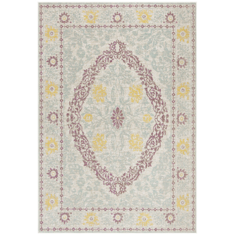 Griffeth Montage Performance Oriental Indoor/Outdoor Area Rug, Rectangle 5'1" x 7'6"