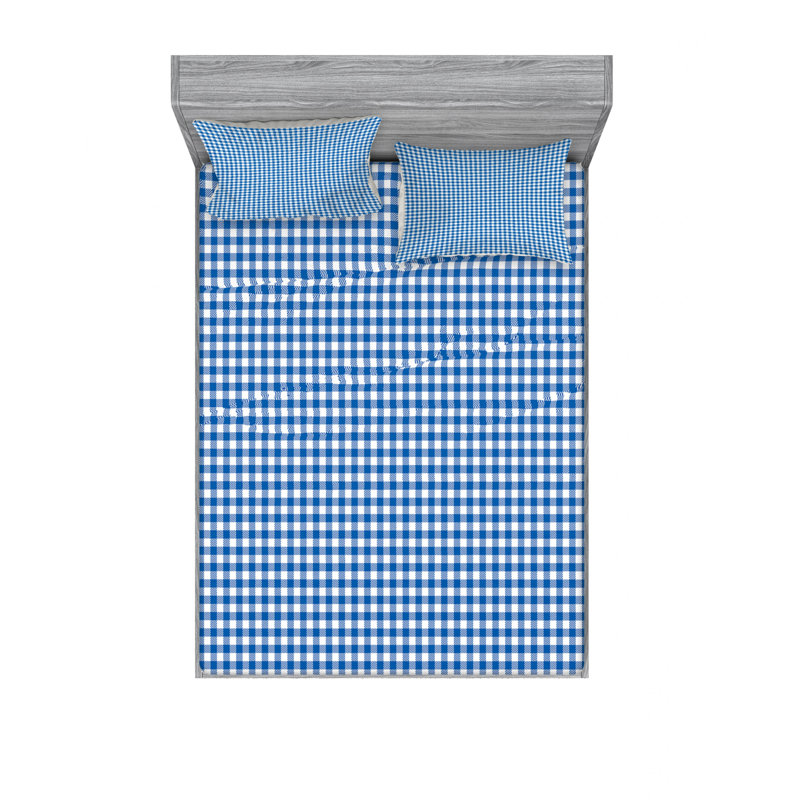Ensemble de draps géométriques, Ensemble de draps pour lit double avec un drap-hou