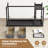 Computer Writing Desk Home Office PC Table with 2 Fabric Drawers, Headphone Hook-503514151-503514150