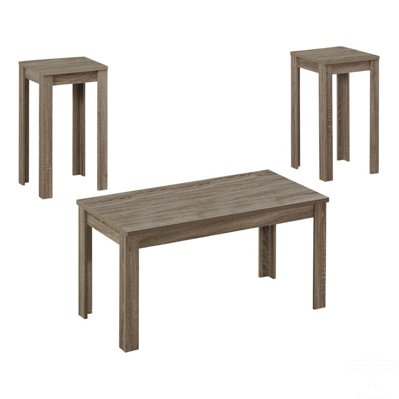 Ensemble de table, ensemble 3 pièces, café, bout, côté, accent, stratifié, transitionnel