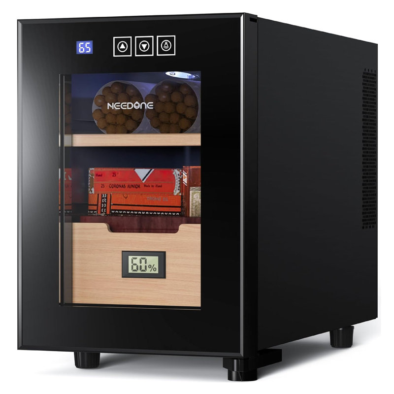 Cave à cigares électrique 16L avec refroidisseur et hygromètre (capacité de 100)