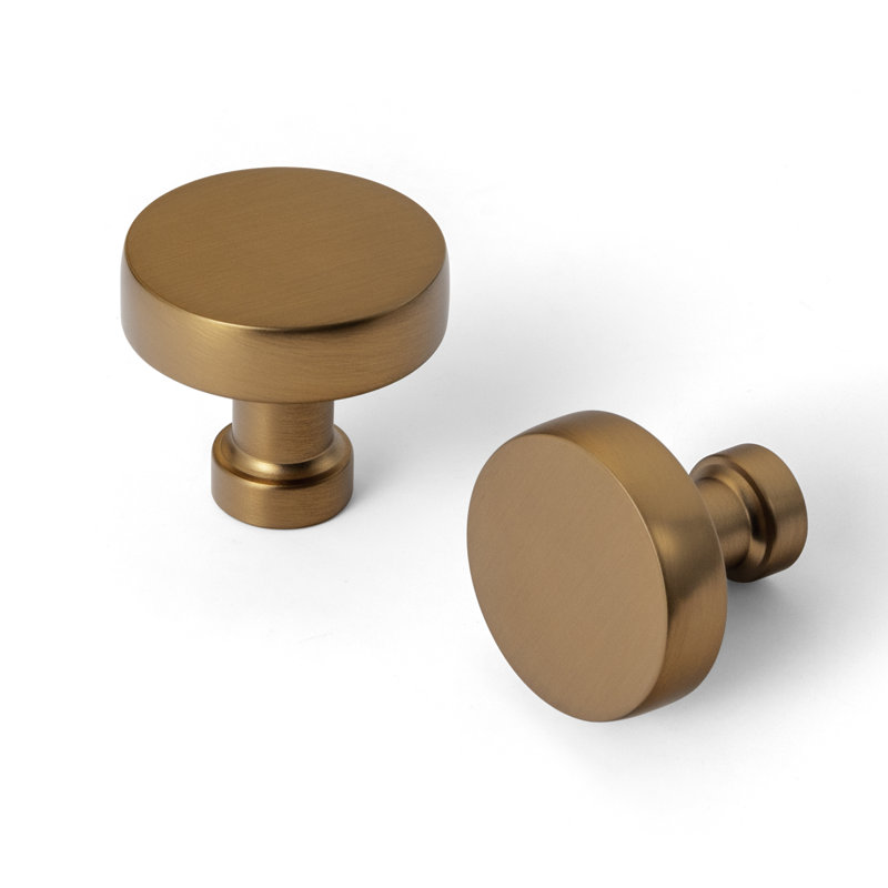 Ensemble de boutons circulaires, Brun champagne, 1.2