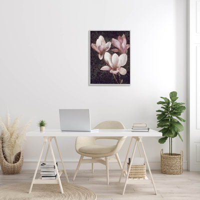 Art giclée rétro à motif damassé rose par John Seba