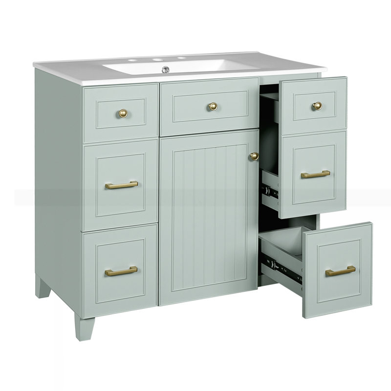 Meuble-lavabo 36 po avec lavabo en céramique